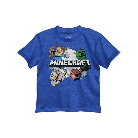 Minecraft Boys' Explosive Group T-Shirt (Little Boys)