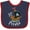 Navy and Red, variant on Inktastic Lil' Pirate Pirate Ship, Blue Bandana Boys or Girls Baby Bib