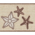 thumbnail image 3 of Authentic Hotel and Spa  Latte Brown Turkish Cotton Starfish Embroidered Hand Towel, 3 of 3
