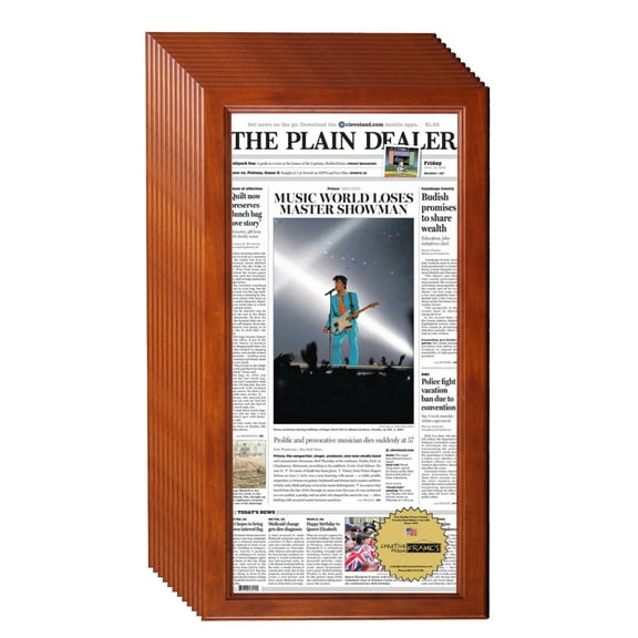 CreativePF 11x22-inch Walnut Finish Picture Frame (12, Walnut)