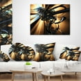 thumbnail image 4 of Designart Fractal 3D Dark Brown Tangle - Contemporary Throw Pillow - 18x18, 4 of 5