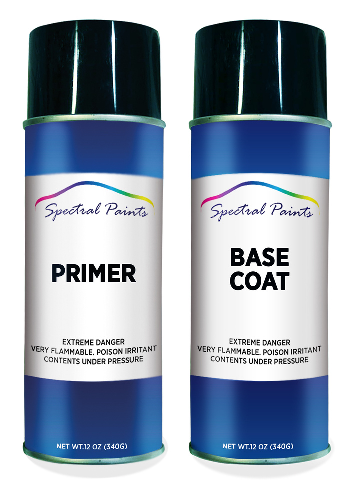 Spectral Paints Compatible/Replacement for Mini A27 Cool Blue Metallic: 12  oz. Primer & Base Touch-Up Spray Paint 