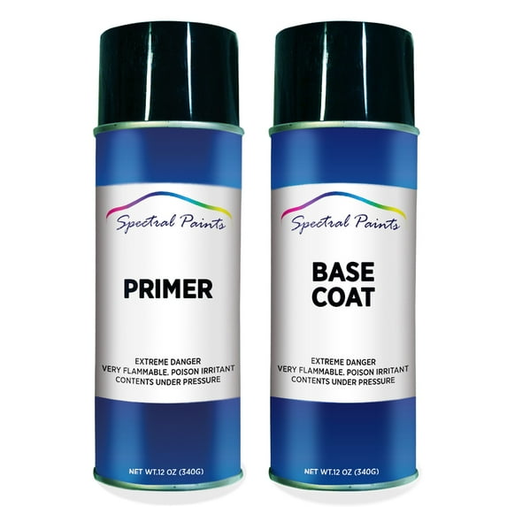 Spectral Paints Compatible/Replacement for Mitsubishi AC11073 Kona Blue Pearl: 12 oz. Primer & Base Touch-Up Spray Paint