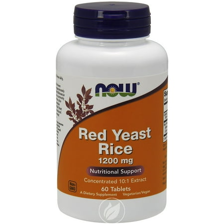 - Now Foods Now Red Yeast Rice Extract 1200mg 60 Tabs, Pack of 2