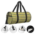 thumbnail image 3 of Pofeuu Mardi Gras Purple Yellow Plaid Print Travel Duffel Bag,Sports Tote Gym Bag,Shoulder Weekender Overnight Bag for Women Gym Bag, 3 of 6