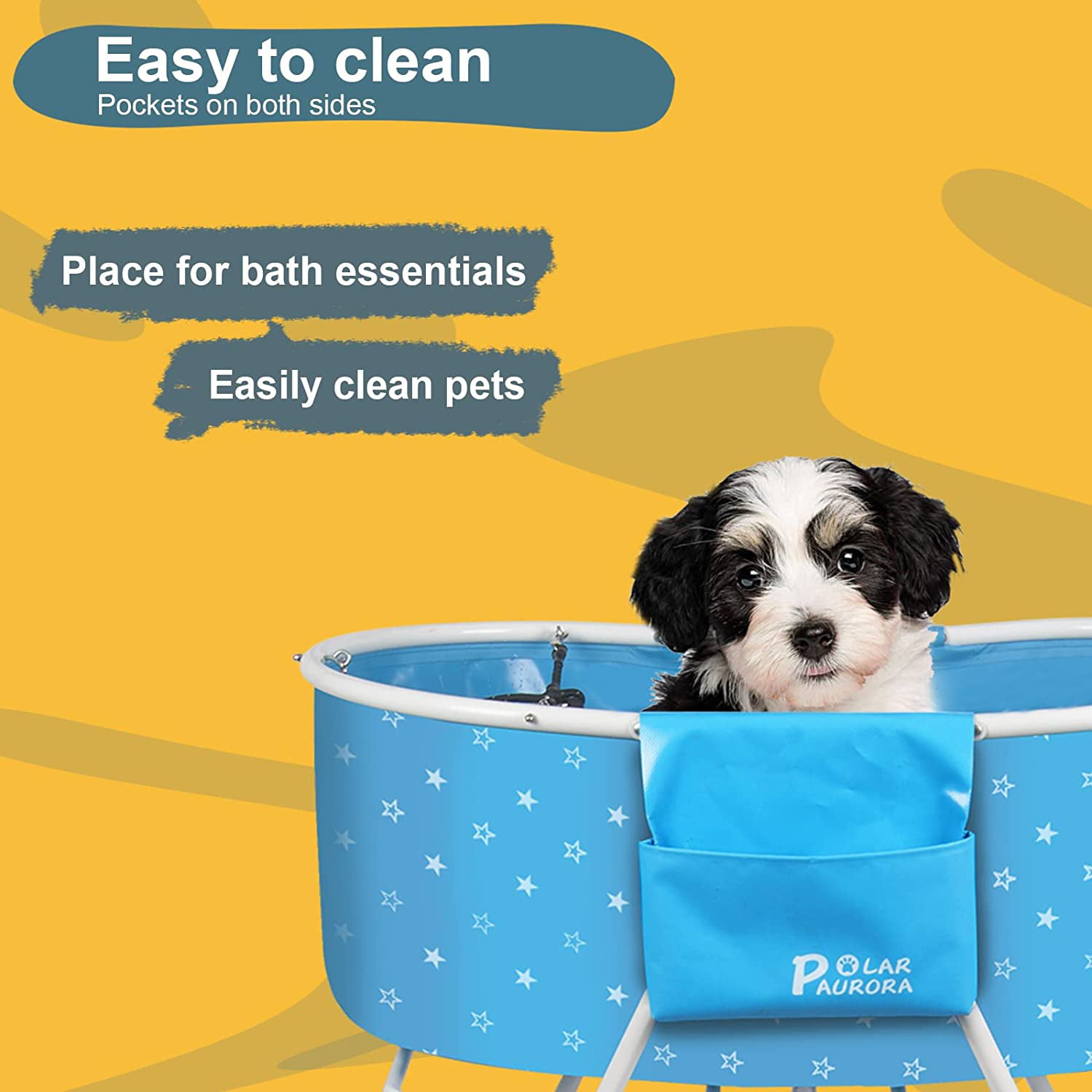 Foldable Dog bath, Portable Elevated Pet Wash Tub for Small to Medium —  SkyMall