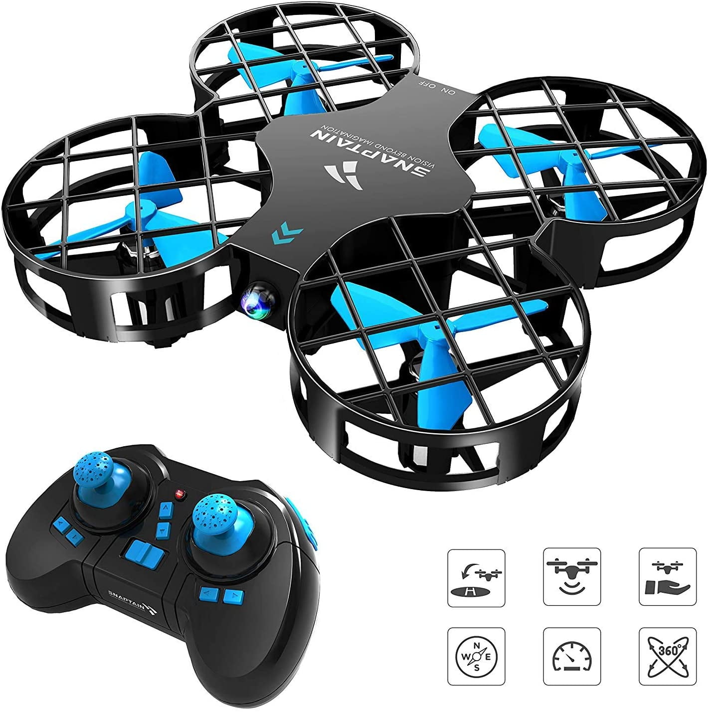 Holy Stone HS210 Mini Drone RC Nano Quadcopter Best Drone for Kids and Beginners RC Helicopter Plane with Auto Hovering 3D Flip Headless Mode and Extra Batteries Toys for Boys and Girls