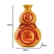 thumbnail image 5 of Estatua de calabaza con forma de bolsa de dinero, regalo para el Festival de Primavera de 2024, jarrón, bolsa de la suerte Feng Shui para mesa. Oro, 5 of 7
