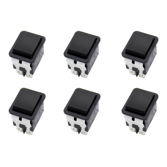 6X Interruptor Basculante, HY12-9-3 Interruptor Basculante EléCtrico Industrial de 6 Pulsador de 125 V/250 V