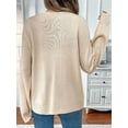 thumbnail image 6 of Womens Bow-Tie Front Cardigan Sweaters Fall Open Front Cardigan Cute Loose Knit Sweater  S, 6 of 8