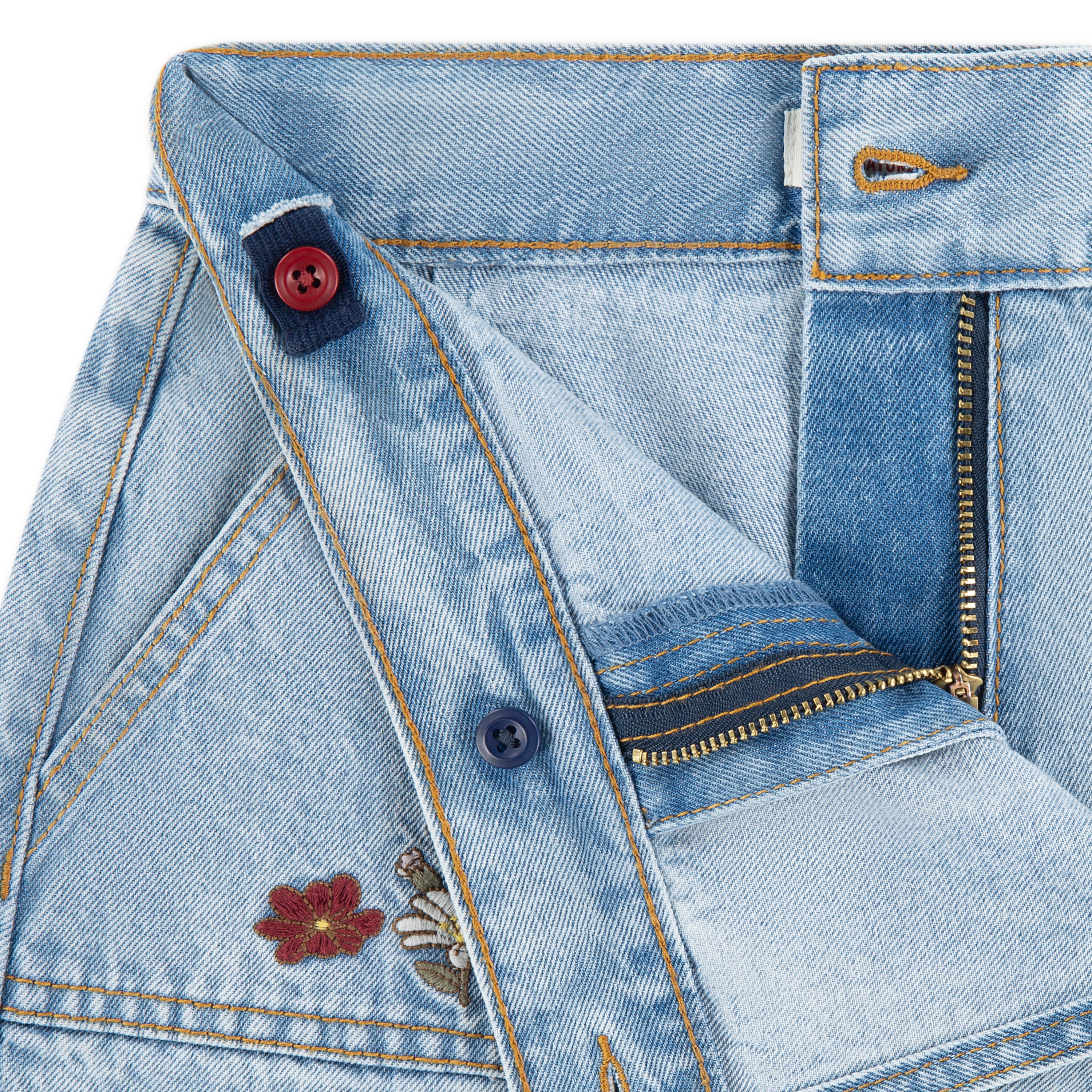 Levi Strauss Signature Girls Denim Utility Skort, Size 5-18