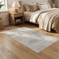 thumbnail image 2 of ODIKA 5'x7' Gray Beige Modern Abstract Design Washable Area Rug Contemporary Geometric Patterns with Subtle Lines for Guest Room, Lounge, Apartment, Non-Slip Low Profile, Stain Resistant, 2 of 7