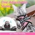 thumbnail image 6 of rabbitgoo Cat Harness and Leash Set for Walking Escape Proof, Adjustable Soft Kittens Vest with Reflective Strip for Small Cats, Comfortable Outdoor Vest, Pink, 6 of 9