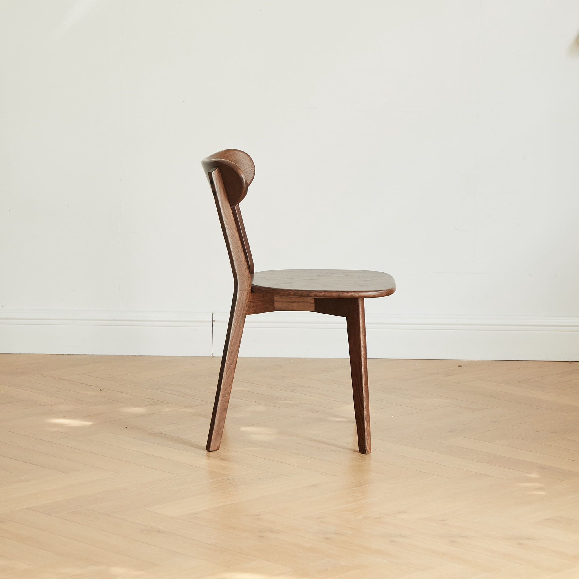 MAYEERTY Set of 4 Solid Oak Wood Dining Chairs – FAS-Grade Natural Oak, Comfortable & Durable