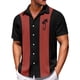 thumbnail image 2 of Men's Hawaiian Printed Button Short Sleeve Shirts Men's Casual Fashion Short Sleeve Shirts L, 2 of 4