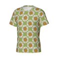 thumbnail image 3 of Rocae Daisies Flowers for Men's Moisture-Wicking Crew Tee - T-Shirt for Sports, Outdoor Activities, and Casual WearMedium, 3 of 9