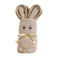 thumbnail image 2 of Birdeem Cartoon Bunny Hand Towel,Soft Absorbent Cotton Towel with Foldable Rabbit Design,Ideal for Bathroom Decor,Kitchen Use,and Gift Giving, 2 of 4