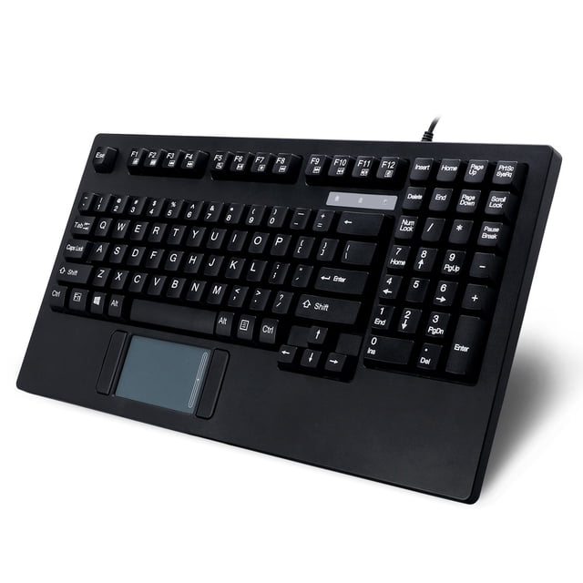 Adesso AKB-425UB - Teclado táctil USB Easytouch para montaje en rack, negro