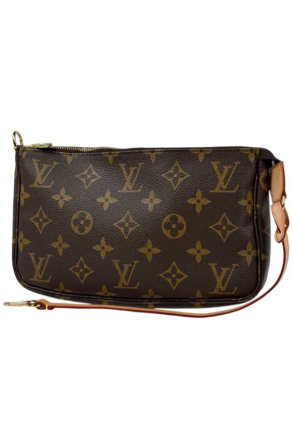 Pre-Owned Louis Vuitton Pochette Accessoires Makeup Cosmetics Accessory Pouch Monogram Brown...
