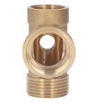 thumbnail image 2 of Water Pump Connector, Easy To Install 4 Ways Hose Connector Brass  For Self Priming Pumps, 2 of 8