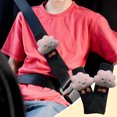thumbnail image 4 of Aursykel Car Seat Belt Shoulder Pad Pair Adorable Soft Protector Universal Four Season Safe Ride Enhanced Relaxedable for SUVs Sedans Minivans Easy Installation Cute Design, 4 of 6