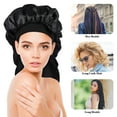 thumbnail image 3 of PTOOTP 3Pcs Satin Headband for Women Skin Care Night Sleep Black, 3 of 8