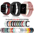 thumbnail image 2 of Correa de reloj de silicona de 20mm para Amazfit GTS 4/2, Mini correa de repuesto para Amazfit GTS/GTS 2, correa para Amazfit Bip/U/U Pro Tan Jianjun unisex, 2 of 2