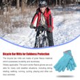 thumbnail image 4 of Sonducket Manoplas de barra de bicicleta Guantes de fitness Unisex Polar Fleece Accesorio deportivo profesional Accesorios de manos Ropa deportiva guantes y mitones lago azul Sonducket AP009933-09, 4 of 6