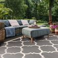 thumbnail image 4 of Safavieh Courtyard Becky Geometric Indoor/Outdoor Area Rug, Gray/Beige, 6'7" x 9'6", 4 of 10