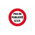 thumbnail image 1 of Autocollant sticker adhesif panneau pas de pub publicite stop, 1 of 1