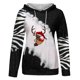 thumbnail image 4 of Pntutb moda mujer estampado cuello redondo pulóver tops manga larga blusa con capucha sudadera Pntutb Pntutb-2040, 4 of 5