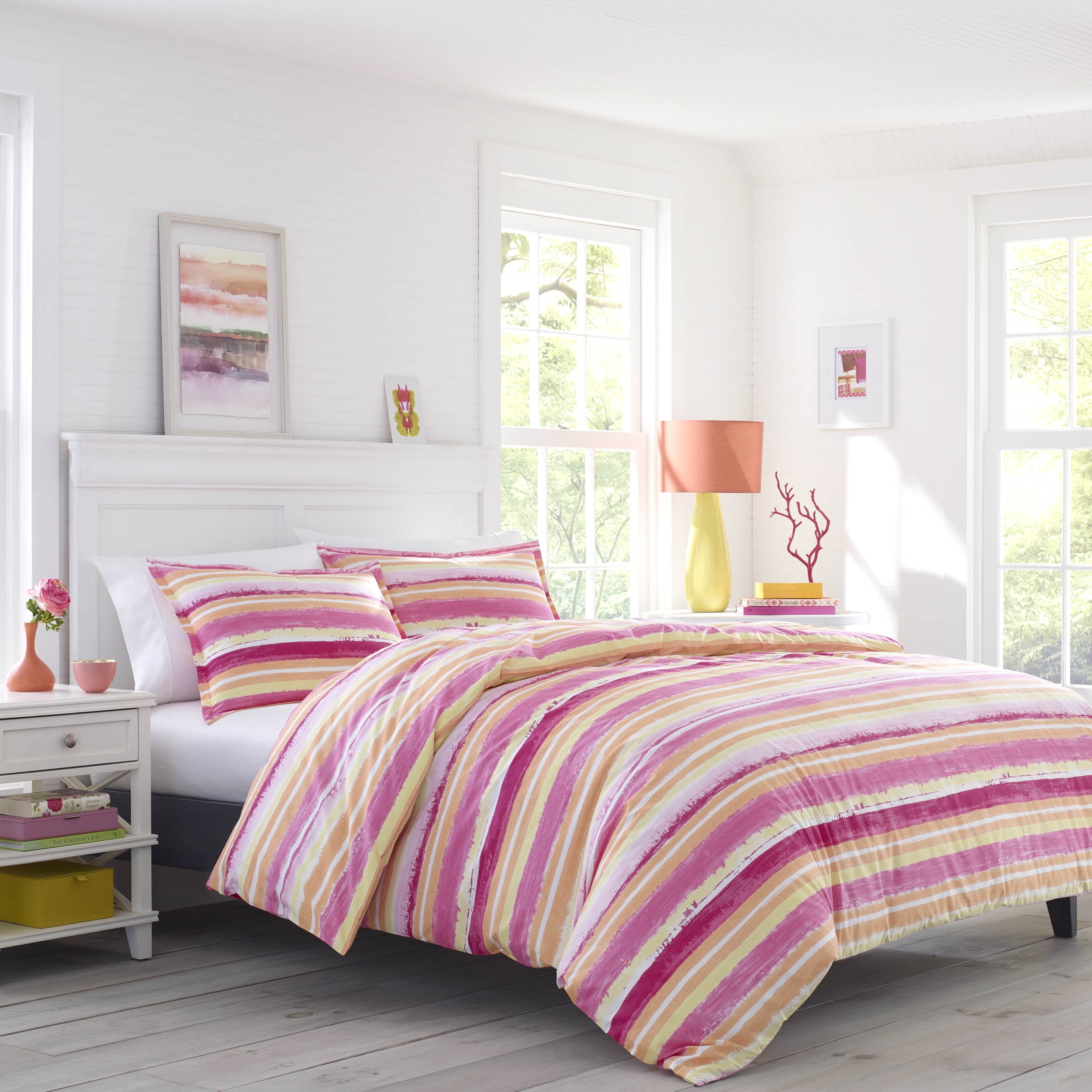 Poppy Fritz Alex Pink Duvet Set Full Queen Com