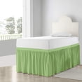 thumbnail image 2 of College Dorm Bedskirt - Ruffled Dorm Bedskirt for Dorm Bed - Twin XL Size - 100% Microfiber - 30" Drop - Twin XL - Sage Solid., 2 of 8