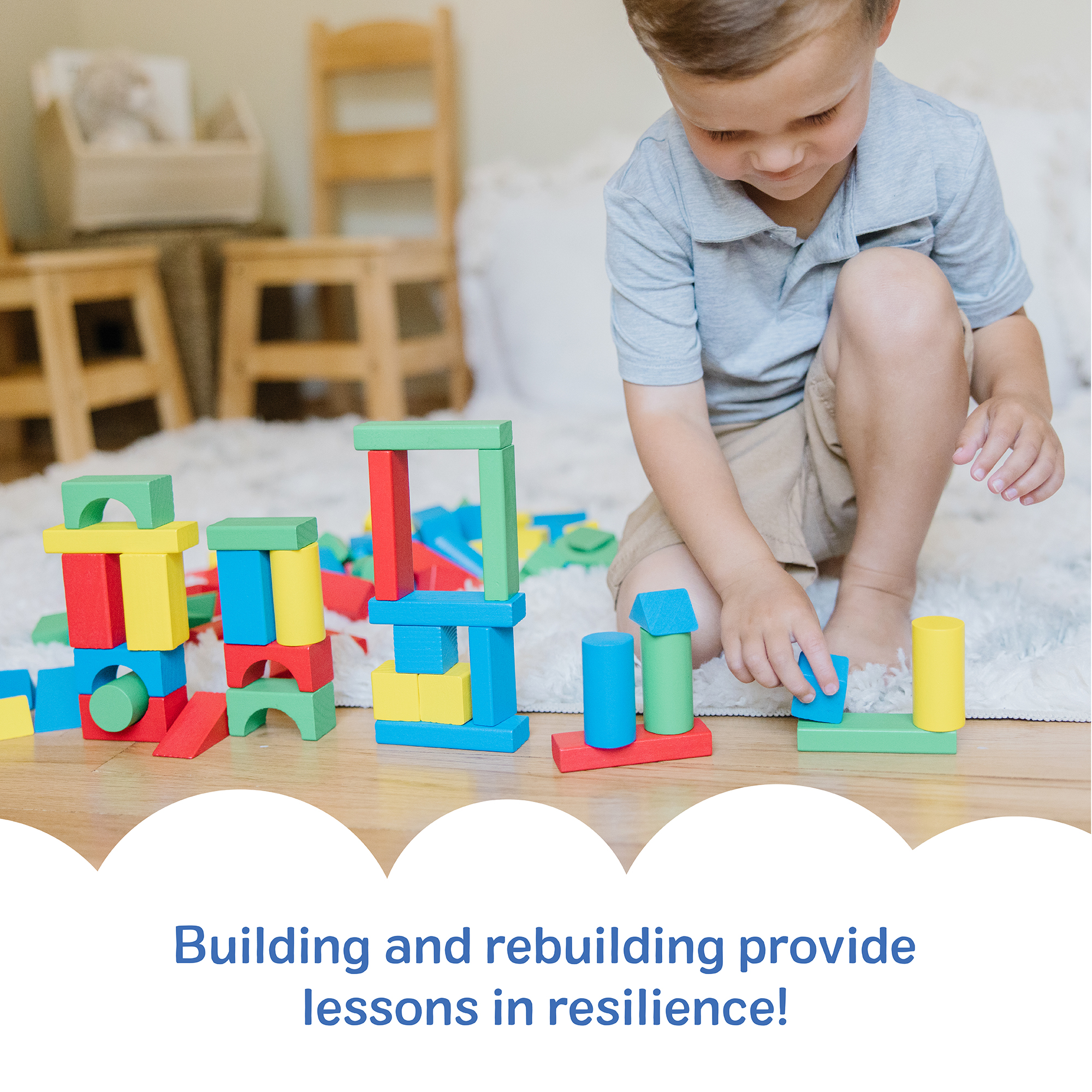Melissa & Doug 100 Wood Blocks Building Set photo 6