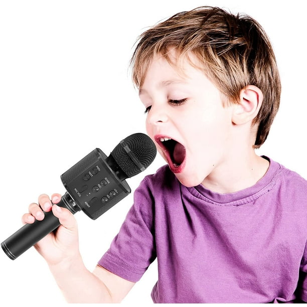 Micro Fille, Micro Karaoke Bluetooth sans Fil pour Android/IPHONE