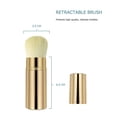 thumbnail image 2 of Retractable Kabuki Foundation Brush Flat Angled Retractable Travel Brushes Face for Blush Bronzer & Powder, 2 of 5