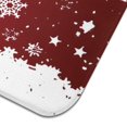 thumbnail image 3 of Red Christmas Snowflake Pattern Dish Drying Mat for Kitchen 1 Pack, Ultra Absorbent Microfiber Dishes Drainer Mats,18x24in(46x61cm), 3 of 4