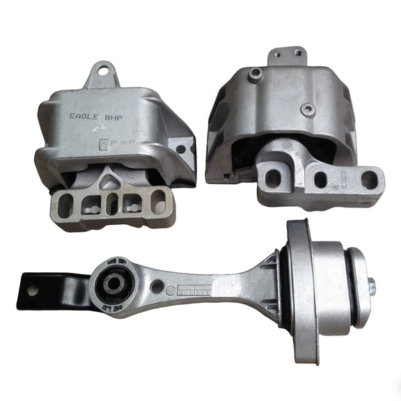 NURATIT 3PCS Engine Motor Mount and Transmission Mount Set Compatible with Volkswagen VW Jetta 1999-2005, for Golf 1999-2006, for Beetle 1999-2005, L4 1.8L 1.9L 2.0L Replace A6929,A6930,A6935