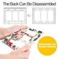 thumbnail image 4 of Yayeee Rocker Switch Wall Plate 2-Gang 4.7"x4.6" Home Decorative Outlet Cover, Strawberry Pattern, 4 of 6