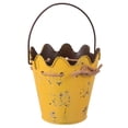 thumbnail image 5 of 1pc Home Wavy Iron Bucket Simple Flowerpot Mini Bucket Ornament with Handle, 5 of 5