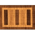 thumbnail image 1 of Ahgly Company Indoor Rectangle Abstract Orange Modern Area Rugs, 7' x 10', 1 of 4