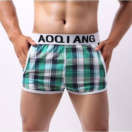 

Panties Clearance Men S Boxer Briefs Pajama Casual Household Home Shorts Pants Underwear Green M
