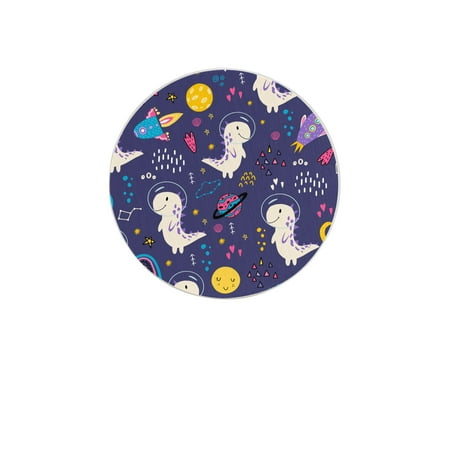 

Circular Drink Coasters Set Cartoon Dinosaur Beautiful Home Decor Diatomite Heat-Resistant Diatomite Protect Table Countertop