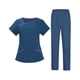 thumbnail image 1 of Conjunto de uniformes s para mujer Conjunto de uniforme Jogger Pantalones s Elásticos Multibolsillos Talla L Azul Claro jinwen traje de trabajo de enfermera, 1 of 8