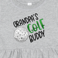 thumbnail image 4 of Inktastic Grandpa's Golf Buddy with Golf Ball Girls Baby Dress, 4 of 5