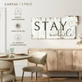 thumbnail image 4 of Elephant Stock Stay Awhile Typography Wall Sign Wall Art - Horizontal Multi Panel Canvas - Living Room Wall Decor - Wall Signs Multi Panel - Beige And Brown Decor - 80" x 39", 4 of 4