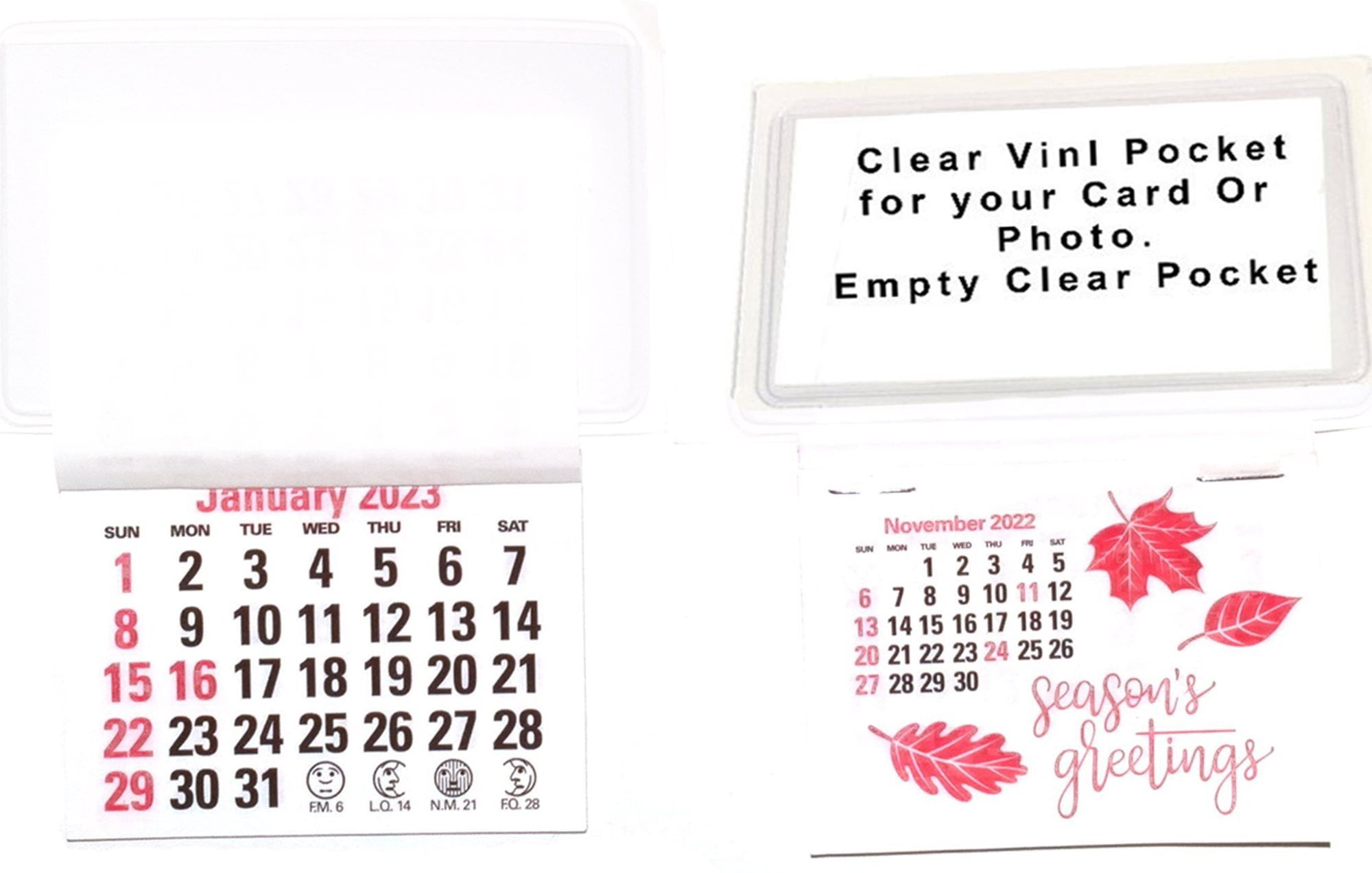 10 2023 Business Card Stick Up Calendars Peel N Stick Press And Stick 