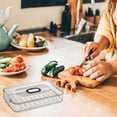 thumbnail image 4 of Meat Container For Fridge 3 Layer Layer Lunch Meat Container For Refrigerator Organizing Storage Container Refrigerator Food Storage, 4 of 5