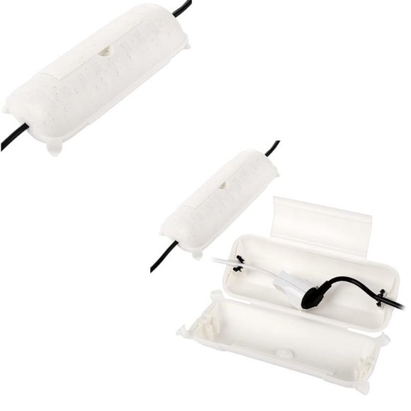 3 Pack Outdoor Extension Cord Covers, IP44 Waterproof Outdoor Plug Cover Safety Seal Enclosure to Protect Holiday Decorations, LED Strip Light, Power Tool, Fountain