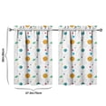thumbnail image 4 of Abstract Geometric Kitchen Curtains - Vintage Abstract Geometric Tier Cafe Curtains for Bathroom Living RV Rod Pocket Window Drapes 36 Inch 2 Panels Set 28"x36" 2 Panels Window Treatment Tiers, 4 of 4